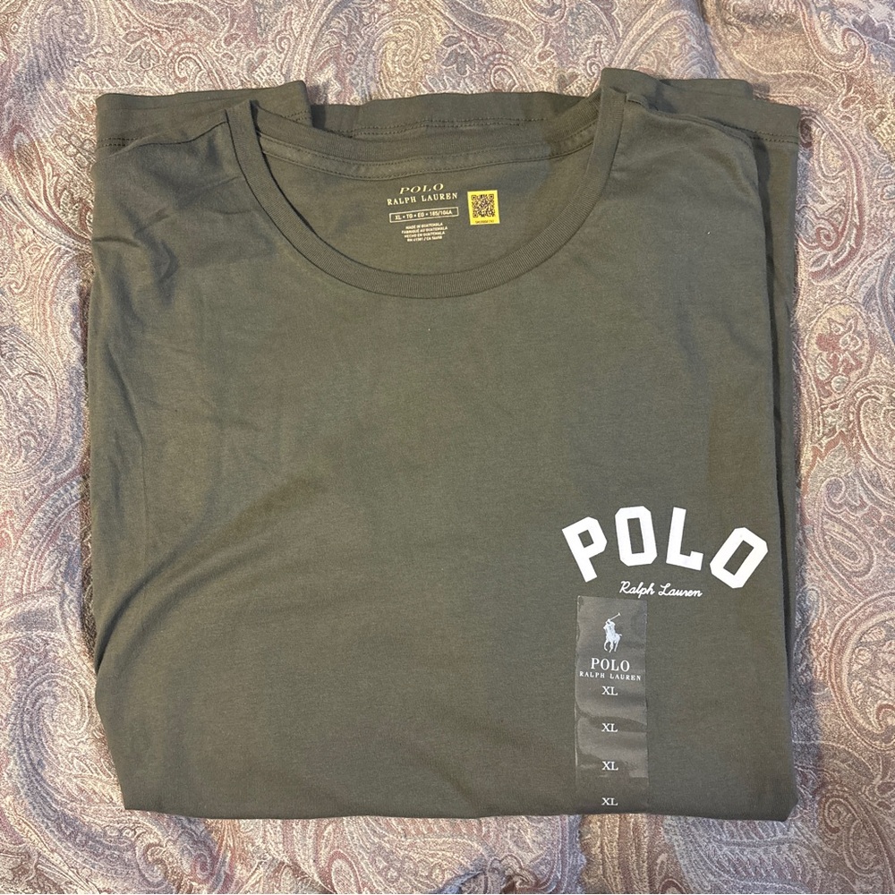 Polo by Ralph Lauren Men's Dark Olive Tee NWT
